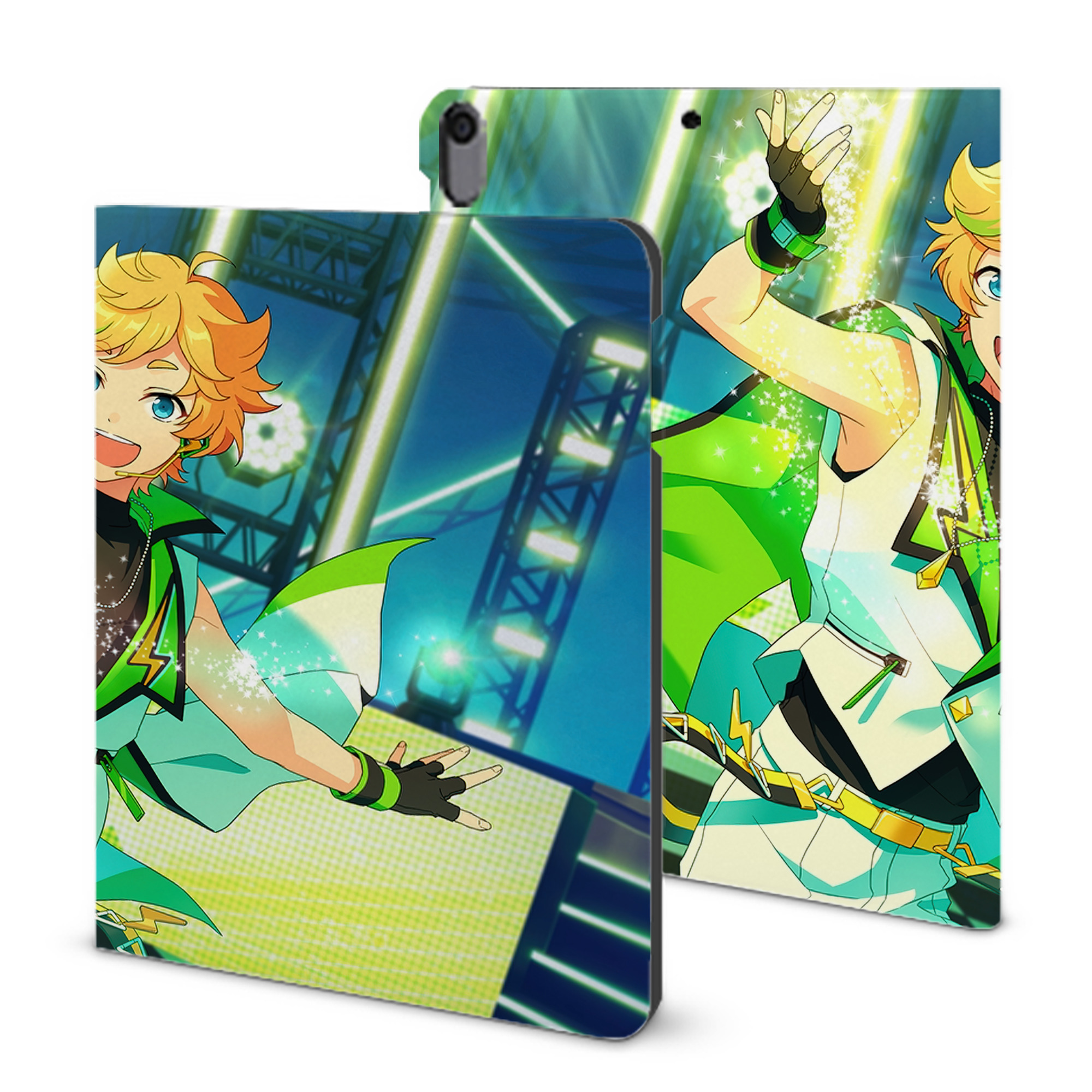 （画像用） あんさんぶるスターズ! Ensemble Stars IPad ケース ブック型 PUレザー TPU 耐衝撃 軽量 薄型 ペン収納なし 全面保護 IPad 各モデル対応